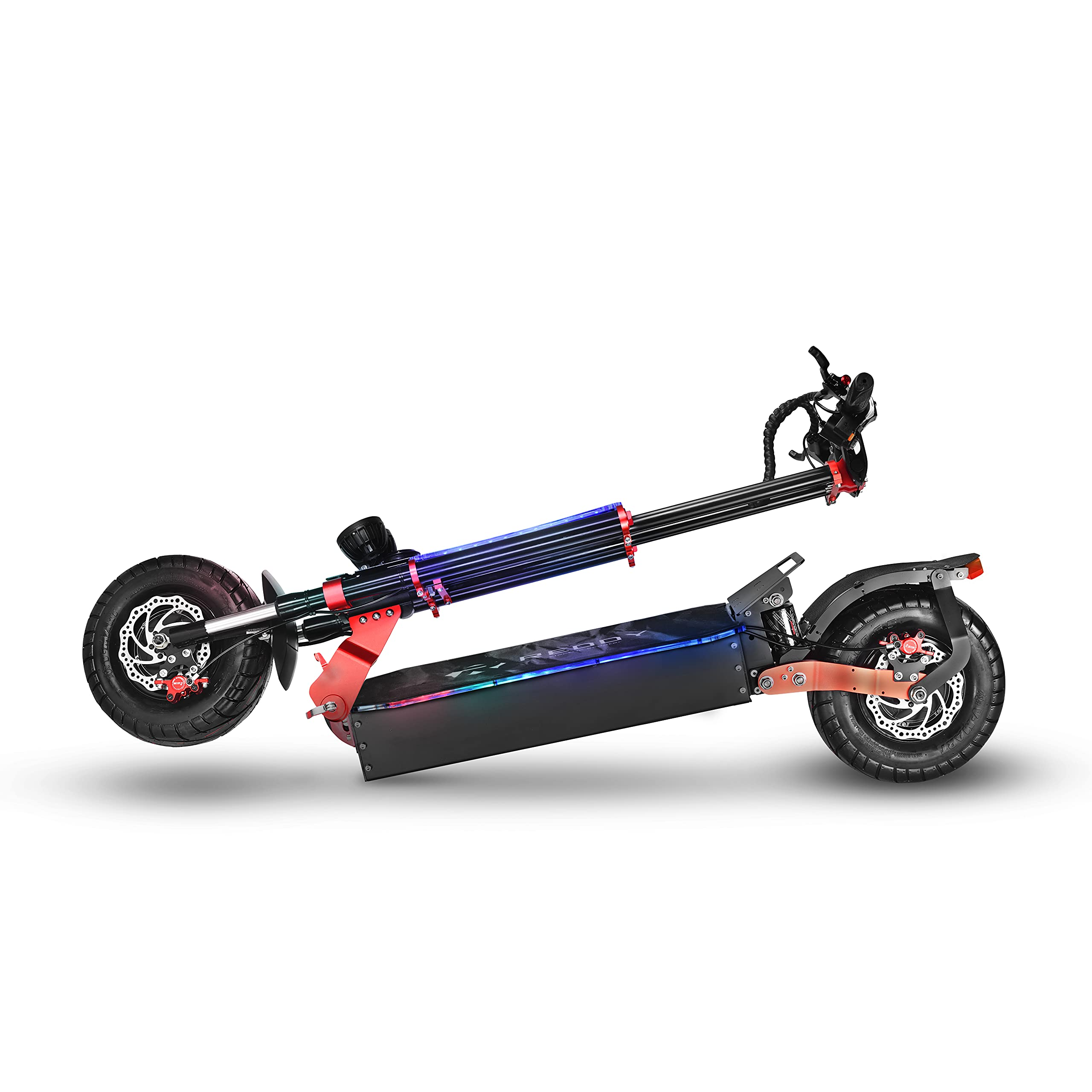 【Bicycle】Electric Scooter, Max Speed 60MPH, Total Power 8000W, 90 Mile Long Range Battery
