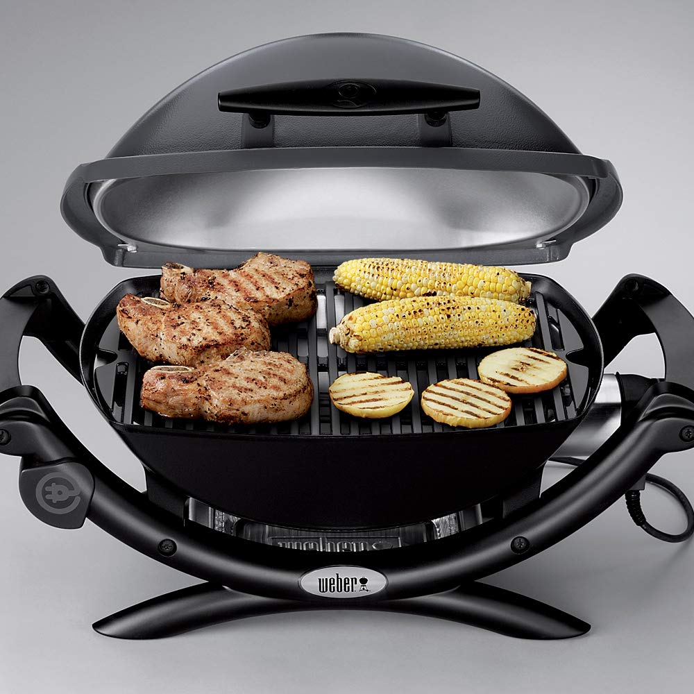 【Appliances】Weber Q1400 Electric Grill, Gray