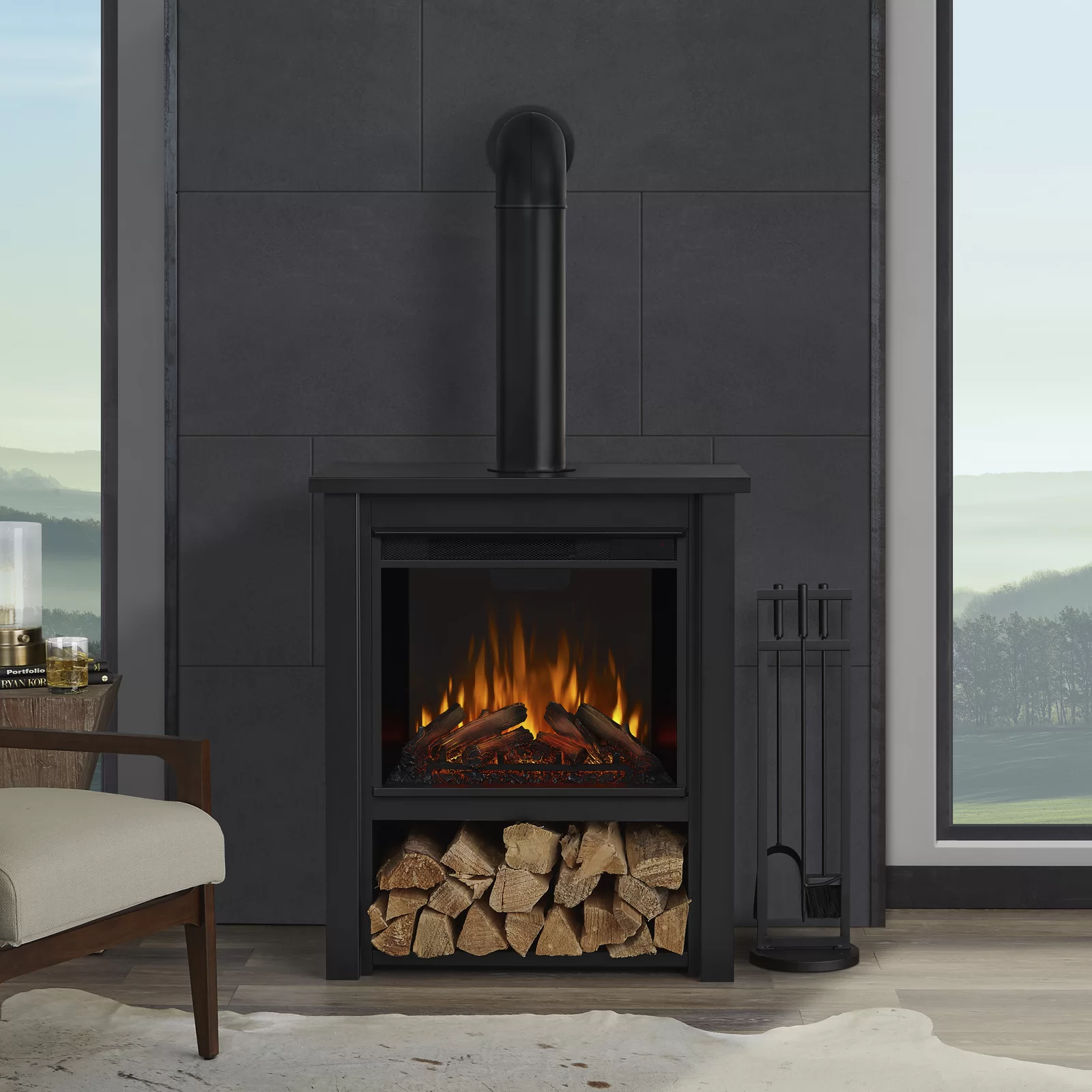 【Home Improvement】Hollis Electric Fireplace by Real Flame