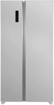 Frigidaire FRSG1915AV 36'' Freestanding Counter Depth Side by Side Refrigerator with 18.8 cu. ft. Capacity, Glass Shelves, Crisper Drawer, Frost Free Defrost, in Brushed Steel