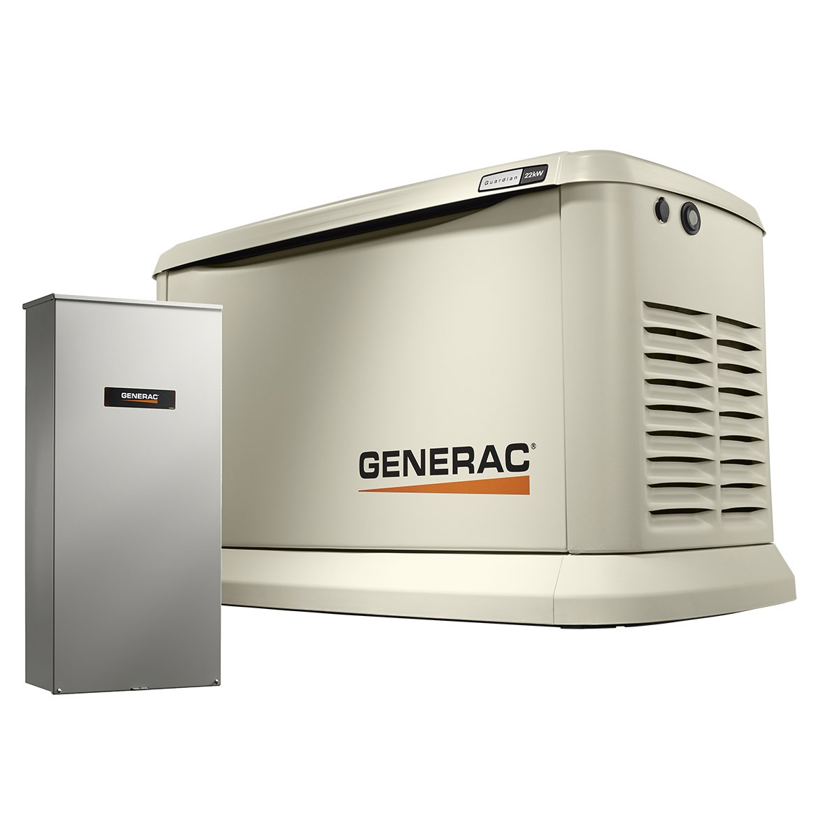 【Appliances】Generac 7043 Home Standby Generator 22kW/19.5kW Air Cooled with Whole House 200 Amp Transfer Switch