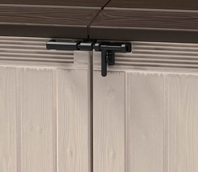 【Storage Shed】【BS】Keter Store-It Out Ultra Outdoor Garden Storage, Bike Shed, Bin Store and More, Beige and Brown, 177 x 113 x 134 cm