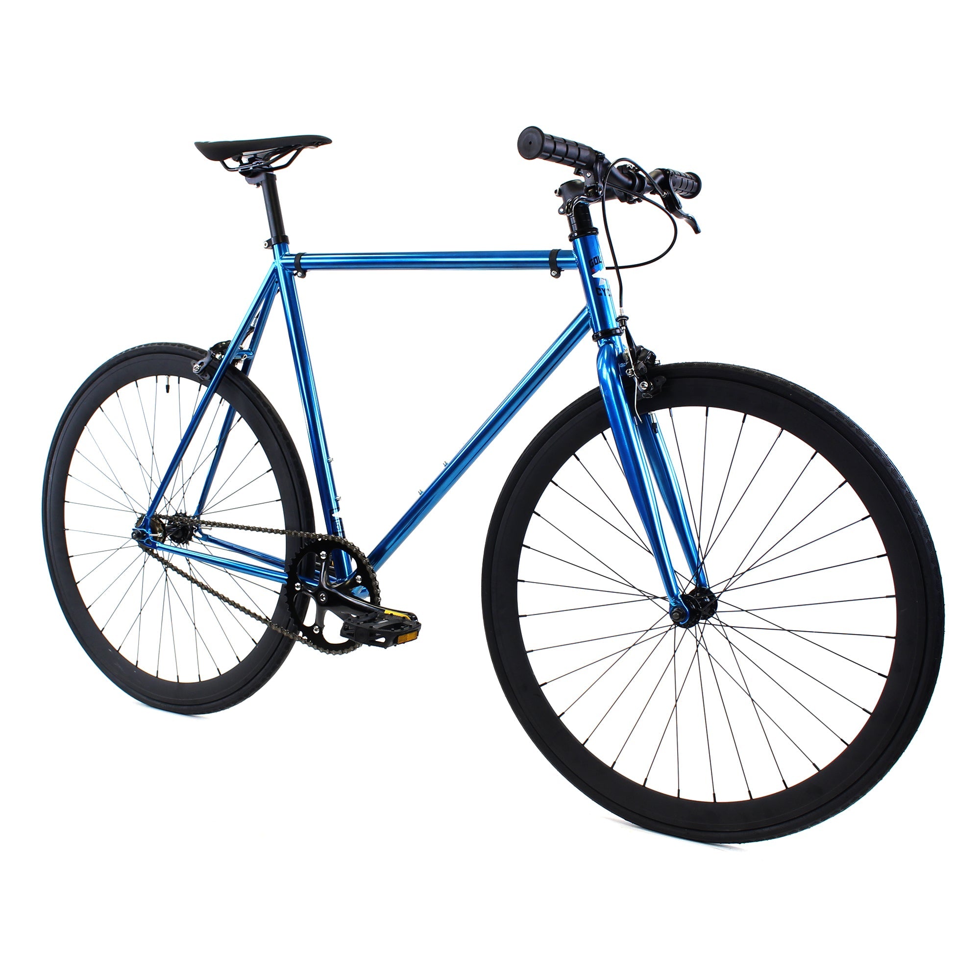 Golden Cycles Single Speed / Fixed Gear Bicycle, Blue Jay