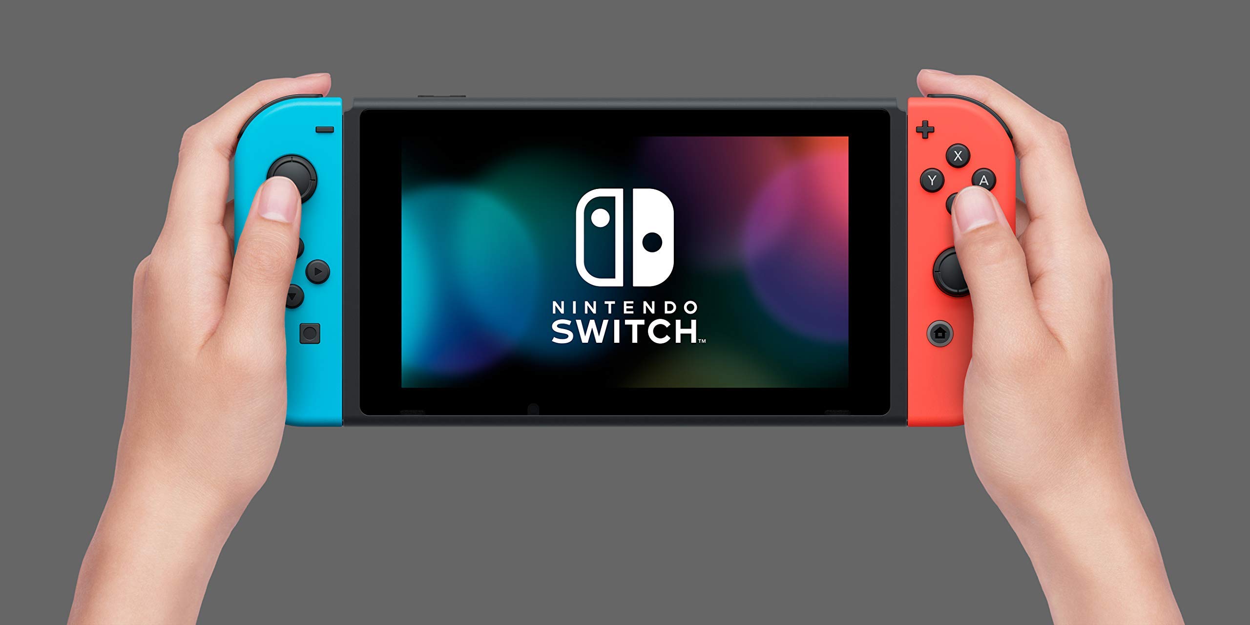 【Electronics】Nintendo Switch with Neon Blue and Neon Red Joy Con – HAC-001(-01)