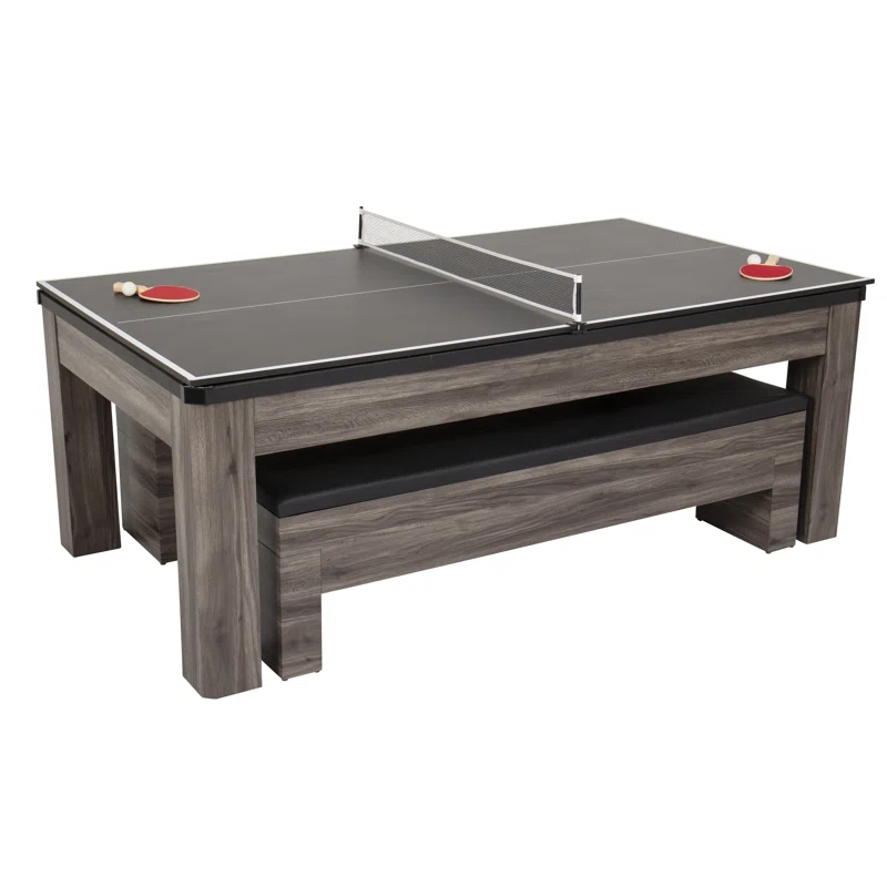 Hampton 7' 3-in-1 Combination Table Includes Billiards, Table Tennis, & Dining Table