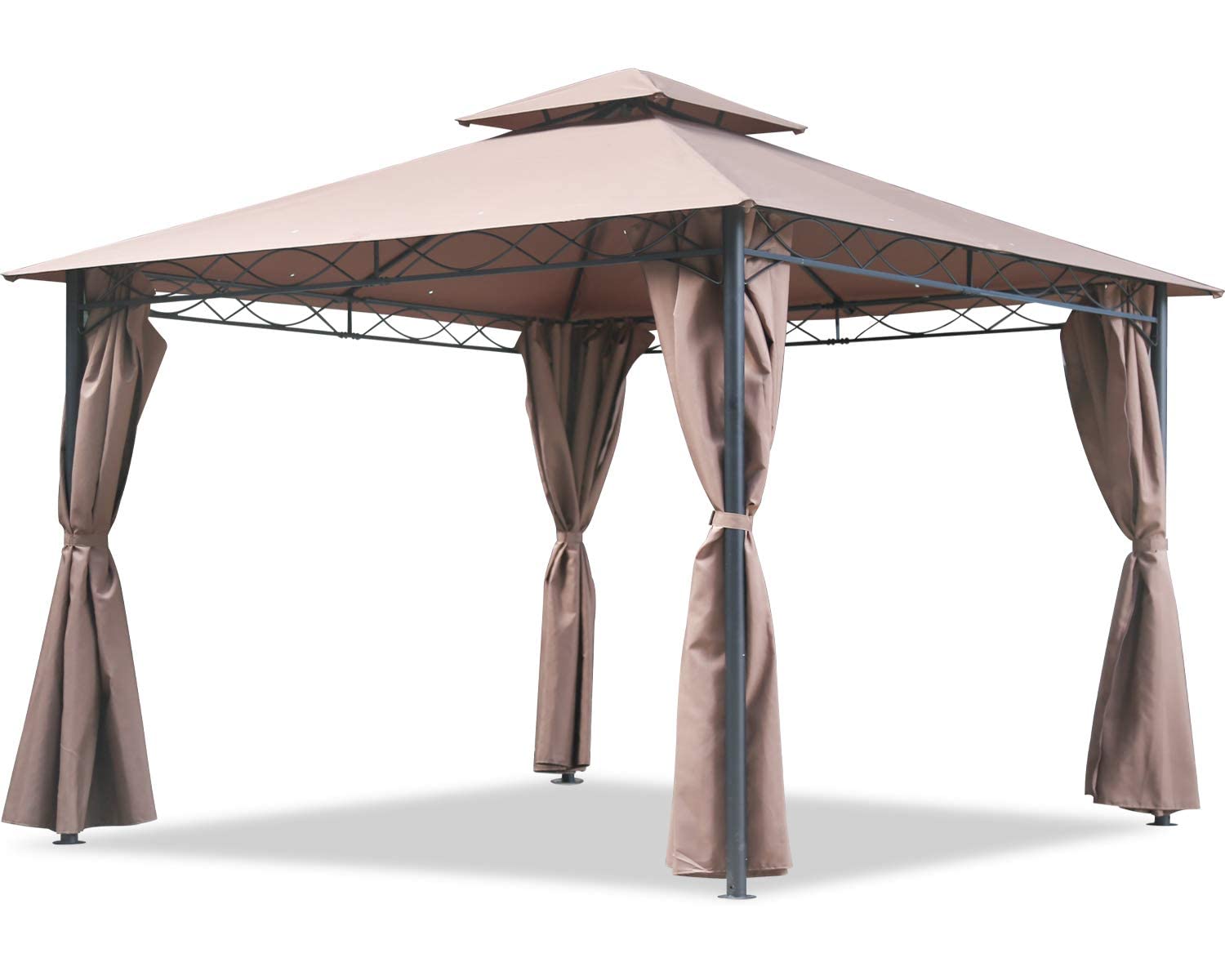 【Gazebo】10' X 13' outdoor BBQ terrace, large pavilion with party tent